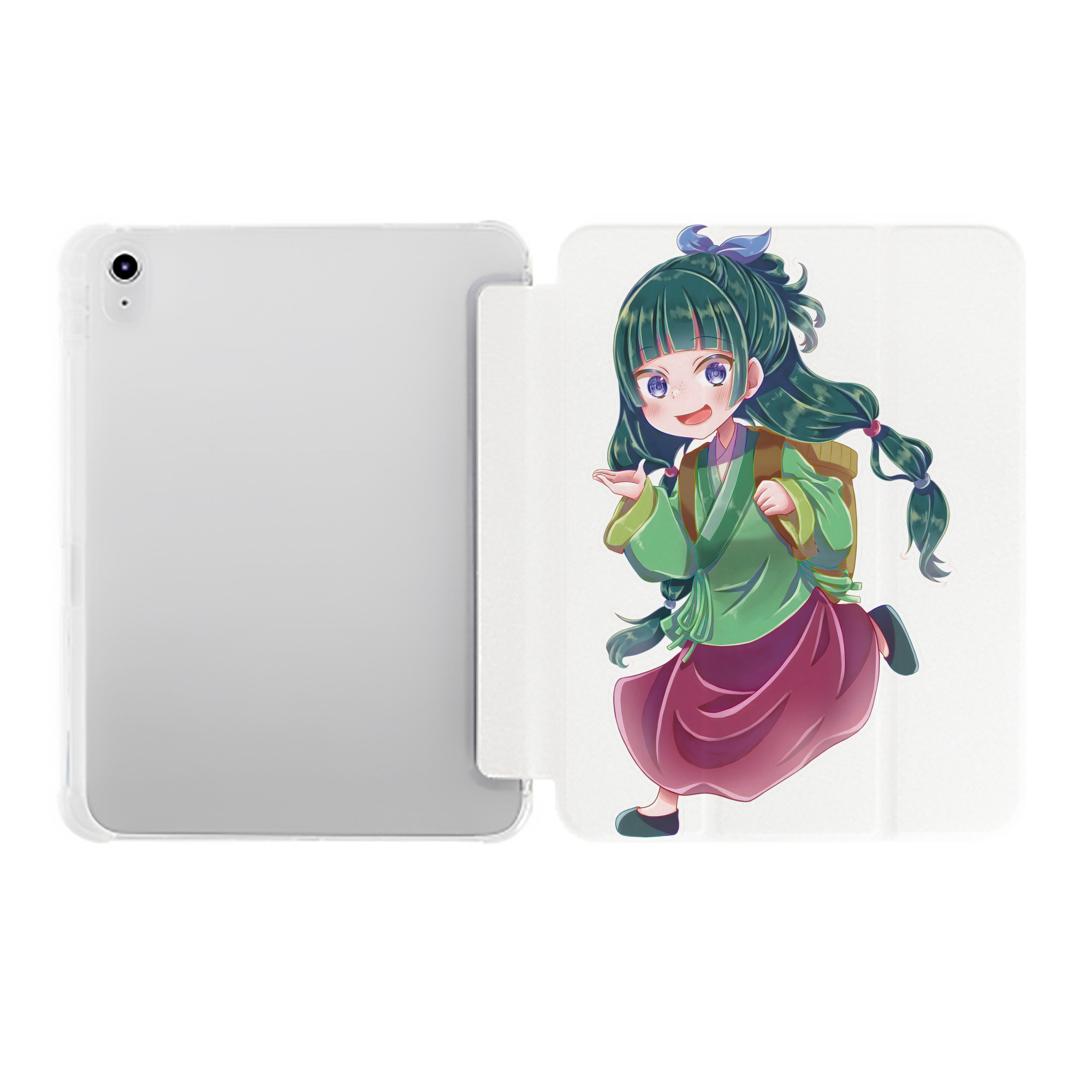 （画像用） 薬屋のひとりごと The Apothecary Diaries IPad ケース ペン収納付き 三つ折りスタンド PUレザー×シリコン 対応機種9.5/10.5/10.9インチ